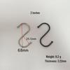 Cross-Border S-shaped Iron Hooks: 11 Specifications In Black & Silver for Hanging and Connecting
