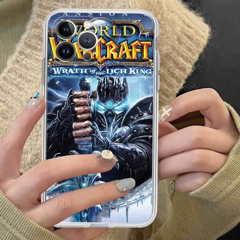 W-World Of W-Warcraft Game Retro Fit For IPhone 16 15 Promax Phone Case IPhone 14 11 12 High End 13 Pro Silicone