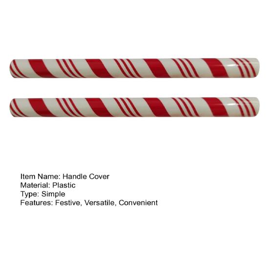Červené peprmintové tyčinky Úchytky Dekorace Nacvakávací kryty úchytek skříněk pro svátky Vylepšení kuchyně a koupelny bez nářadí