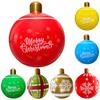 PVC Inflatable Christmas Ball Garden Decoration Ornaments Ball 60CM Xmas New Years Party Atmosphere Ball Yard Lawn Porch Decor