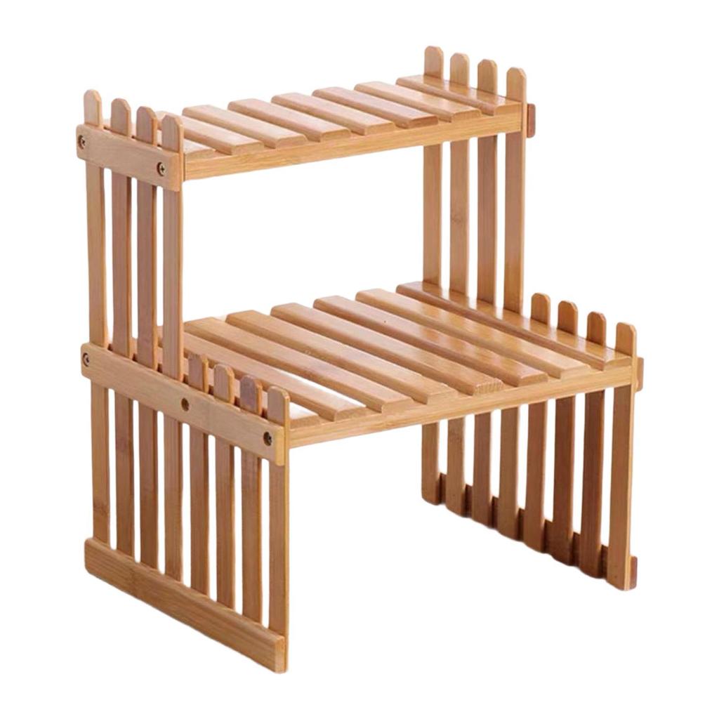 Tabletop Flower Pot Holder Decor Display Rack for Countertop Kitchen Balcony 2