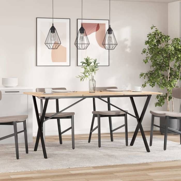 VidaXL Dining Table Legs X-Frame, Side Table Legs, End Table Legs Living Room Home Interior, 357910