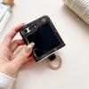 Luxury Retro Pattern Phone Rings Case for Samsung Galaxy Z Flip 5 4 3 5G Shockproof Chain Bracelet Back Women Cover