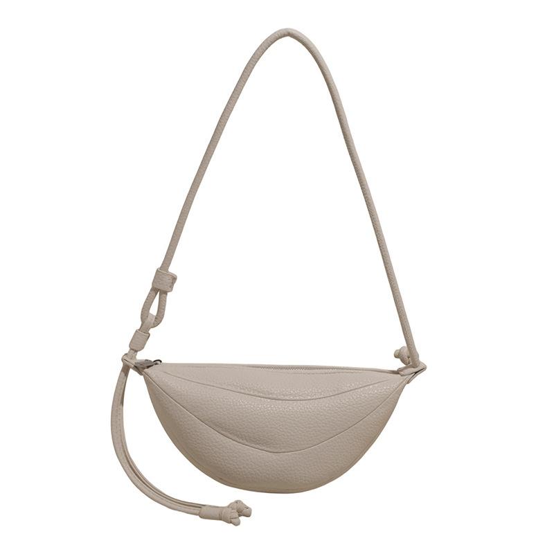 

Премиальная трендовая универсальная сумка-пельмень женская 2025 лето новая модная сумка через плечо корейская версия сумка-мессенджер для поездок бежевый