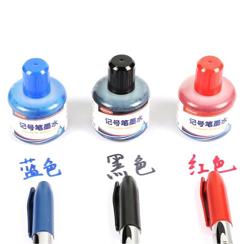 1pc 50ml Permanent Instantly Dry Graffiti Black Blue Red Oil Marker Pen Refill Ink For Marker Pens