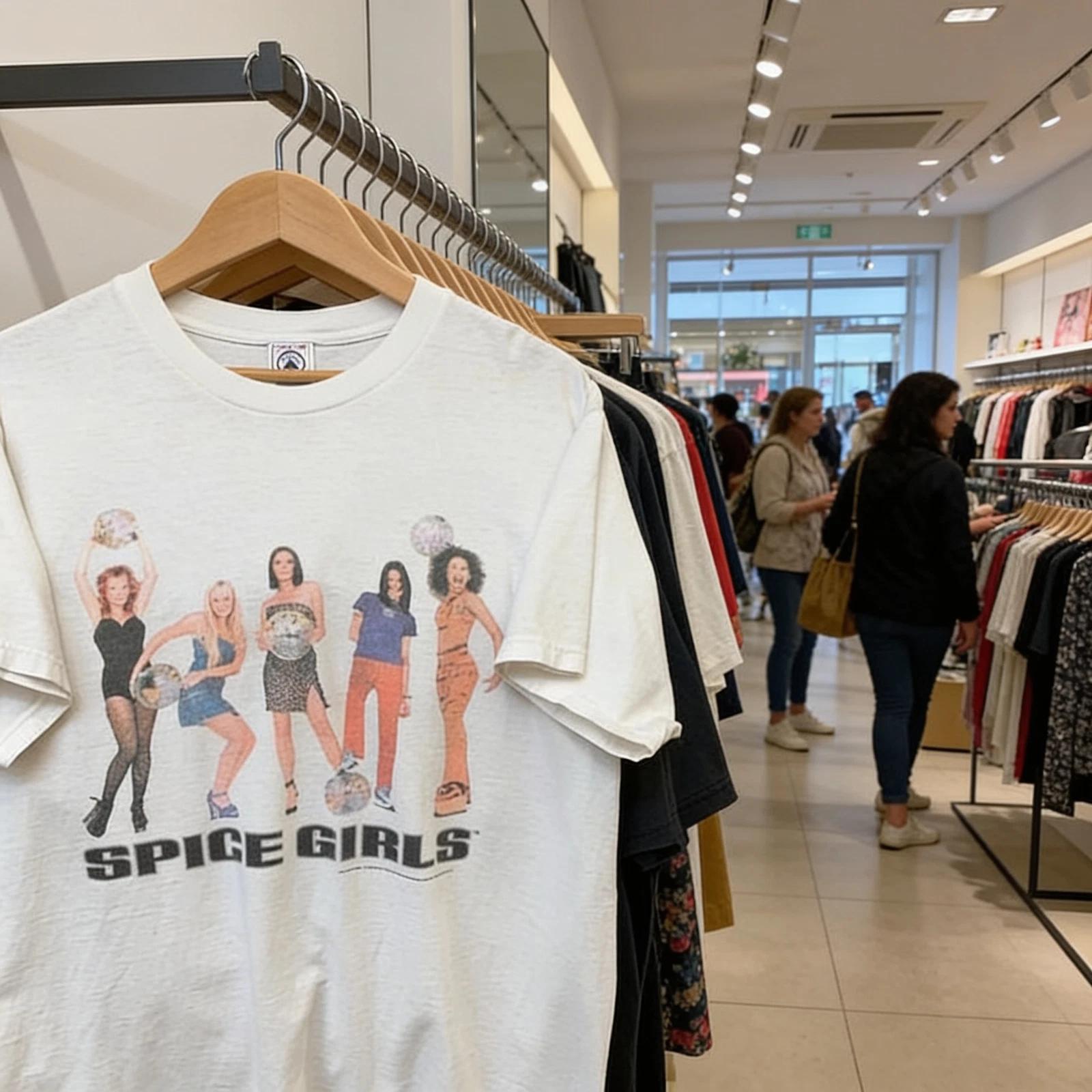 90s Spice Girls T-Shirt rare design classic style Men Women tee M