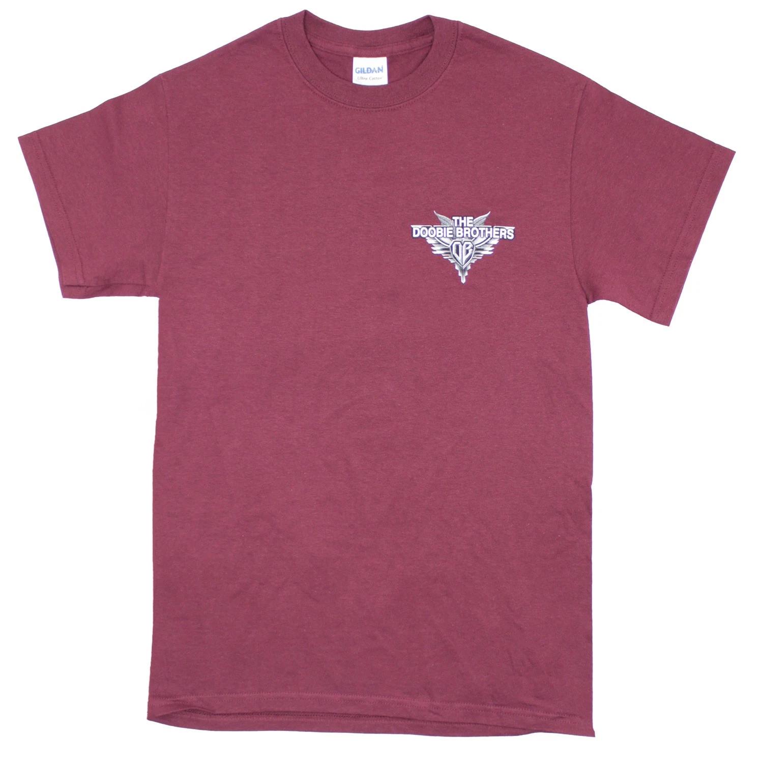 Men s Doobie Brothers Rockin Down The Highway T-shirt Small Maroon S