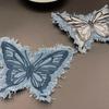Denim Denim Cloth Patch Butterfly Embroidery DIY Sewing Accessories Applique Decoration  For Hat
