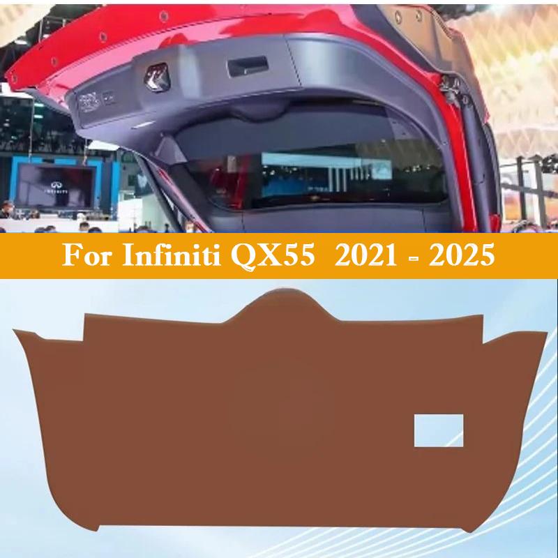 For Infiniti QX60 QX50 QX55 Car Trunk Door Anti Kick Pad Tailgate Anti-Scratch Protection Mat Cargo Liner Interior Accessories