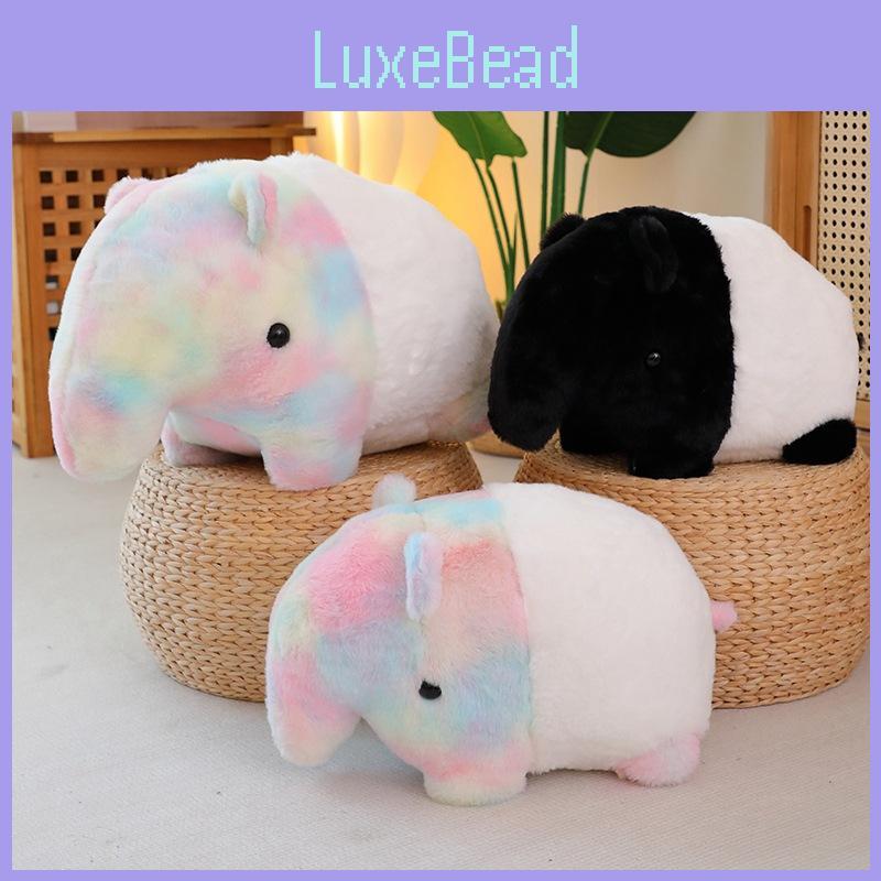 Cartoon Rainbow Tapiridae Plush Toys Cute Children Sleep Soothing Gift Dolls
