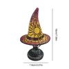 Creative LED Witch Hat Lamp Table Lamp USB Powered Night Light Resin Witch Hat Light Ornament Halloween Party Home Decor