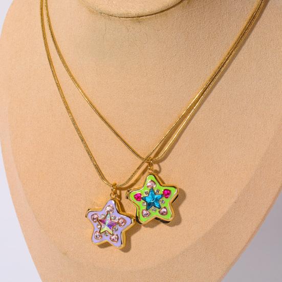 Charming Exquisite Photo Frame Necklace Copper 1 Pc