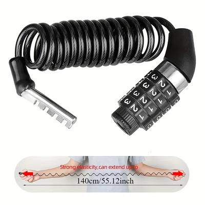 4-Digit Combination Security Lock for Electric Scooters Bikes and Helmets Anti-Theft Weather-Resistant