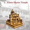 Schöner handgeschnitzter hölzerner Khatu Shyam Tempel für Heimdekoration und Pooja-Raum