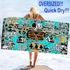 Western Series Yellowstone Print Beach Towel, Large Soft Quick Dry Towel for Beach Camping Swimming
