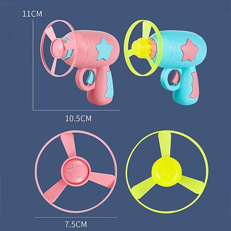 Funny Cat Toy Interactive Launch Pet Training Toy For Kitten Mini Flying Disc Shooting Gun Chasing Games Cat Toys Pet Supplies