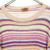 Missoni made in Italy Border Pattern Long sleeve sweater 44 knit Women Used