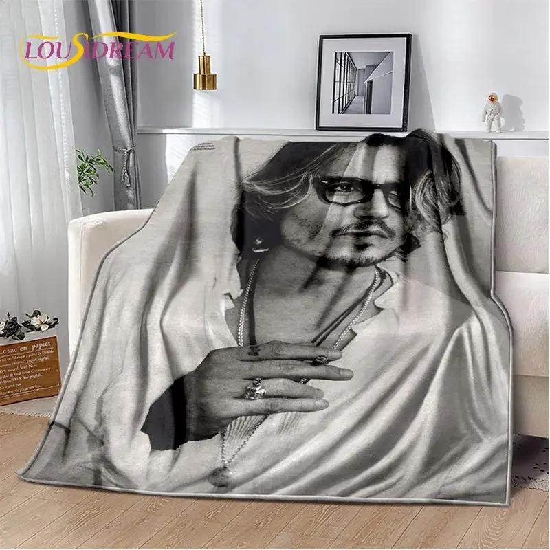 3D Printing Johnny Depp Series Soft Plush Blanket,Flannel Blanket Throw Blanket for Living Room Bedroom Bed Sofa Picnic Cover