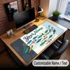 Fantasy Adventure Theme Custom Mouse Pad Personalized With Name Text Customized Desk Mat For Office Home Decor