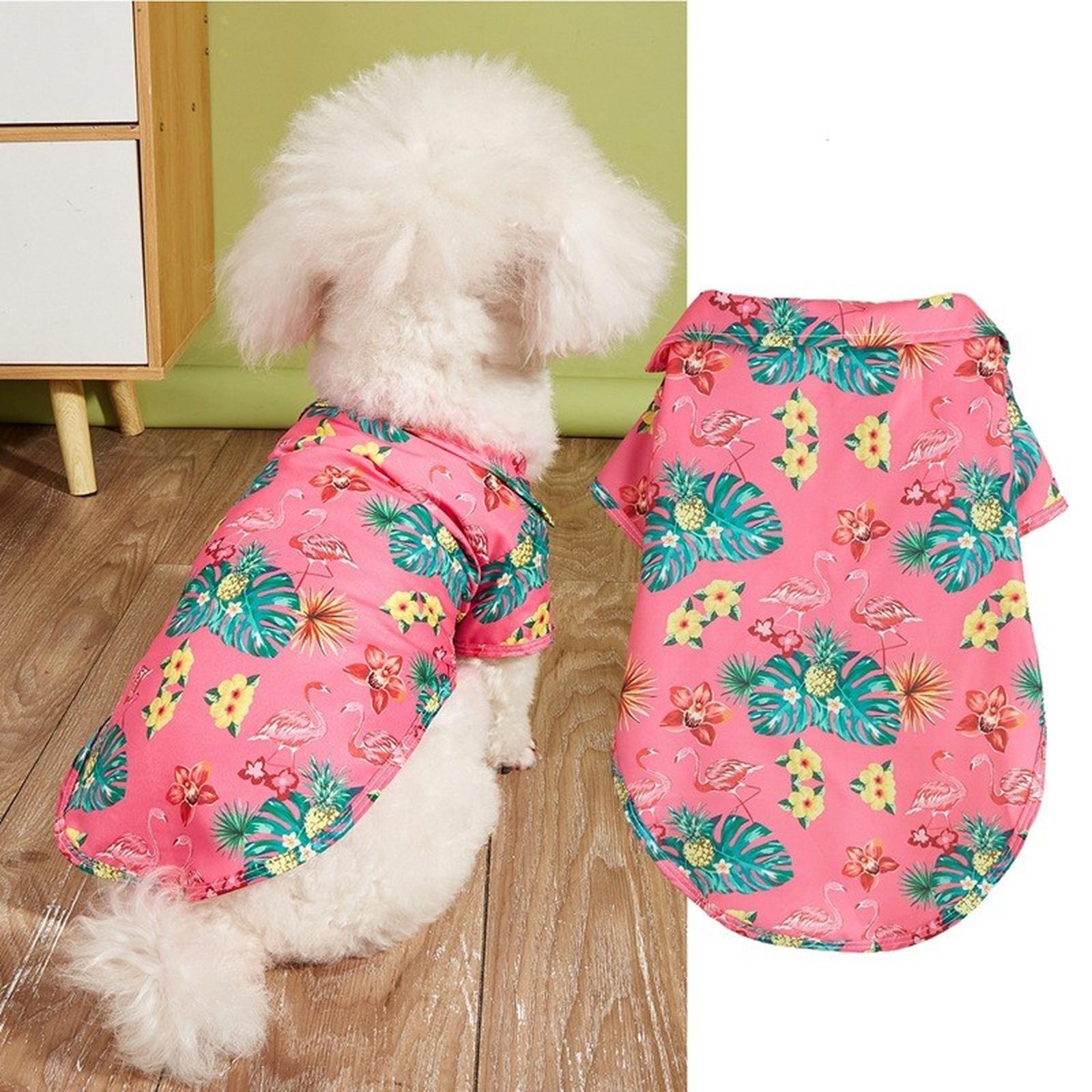 

Print All Seasons Dog Vest Bouse For Small Medium Dog XS рожевий