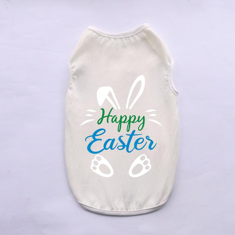 Soft Cotton Pet Sleeveless Vest Solid‑Color Breathable Cat Shirts Comfortable Wear‑Resistant Home Clothes