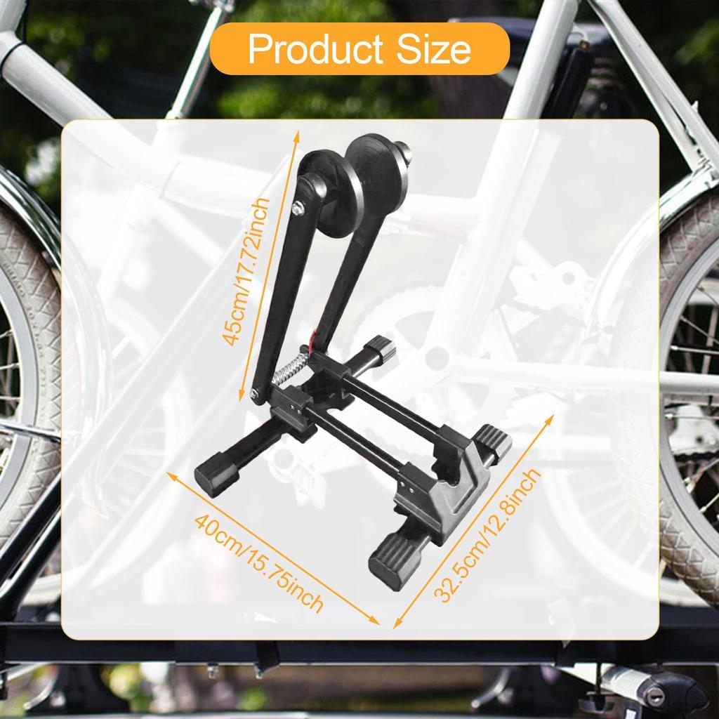 Folding Bike Stand Bicycle Compact Portable Indoor Outdoor Garage Storage Support Floor