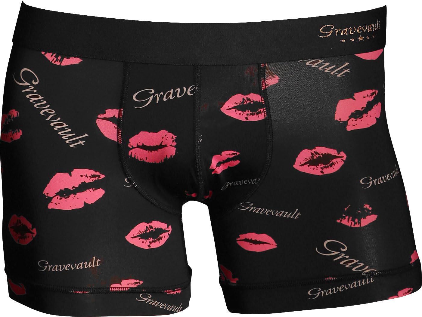 

Мужские короткие трусы-боксеры Grave Vault с носками с принтом, Идеальный рождественский подарок, Стильное мужское нижнее белье, Следы от поцелуев, Размер L, Черный, 3052502