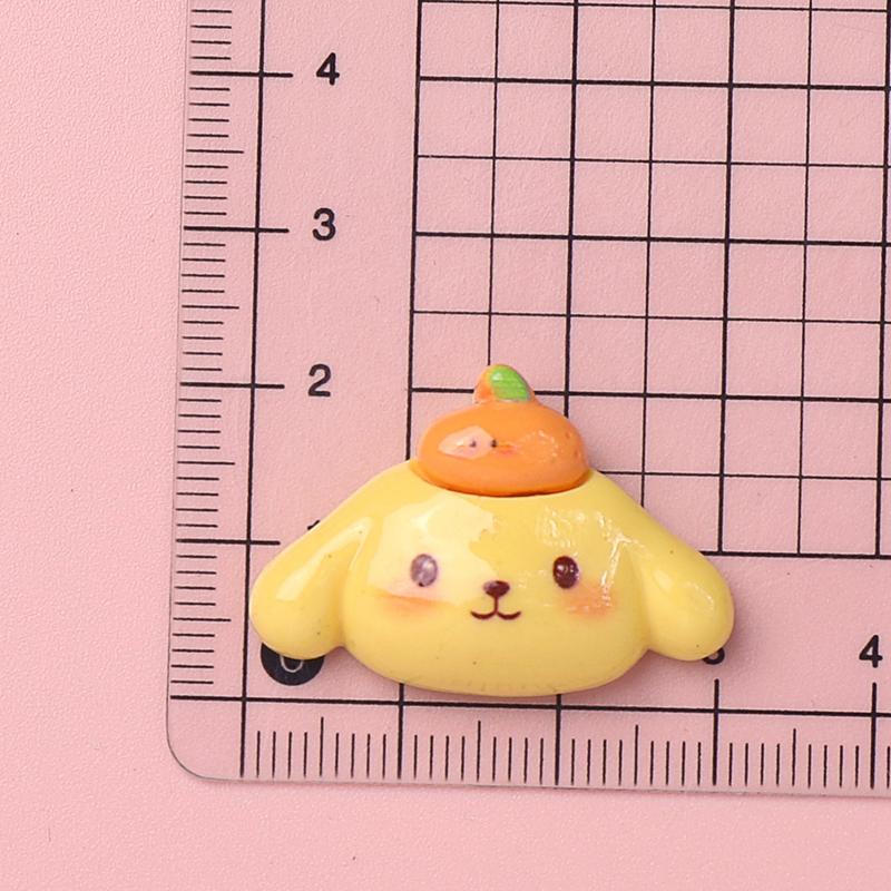 10 Pcs New Kawaii Cartoon Kitten, Puppy, Rabbit Resin Flat Back Scrapbook Figurine Diy Bow Decor Accessories Crafts A9