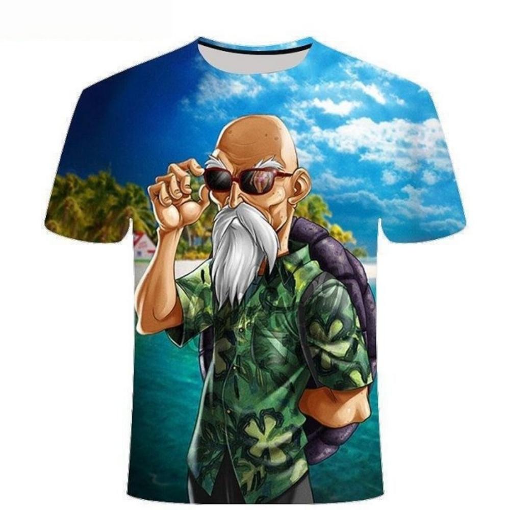 2026 Summer Dragon Ball Retro Fitness T-shirt Oversized 3D Printed Short-sleeved Unisex Children's Sports Shirt