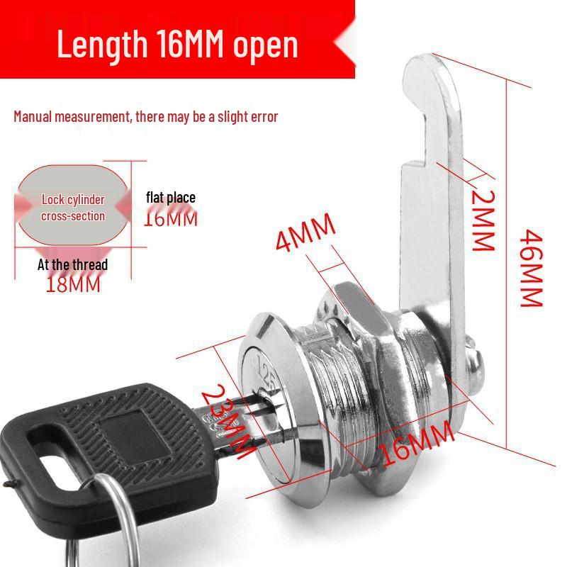 

Универсальный поворотный язычковый замок для металлических шкафов и почтовых ящиков