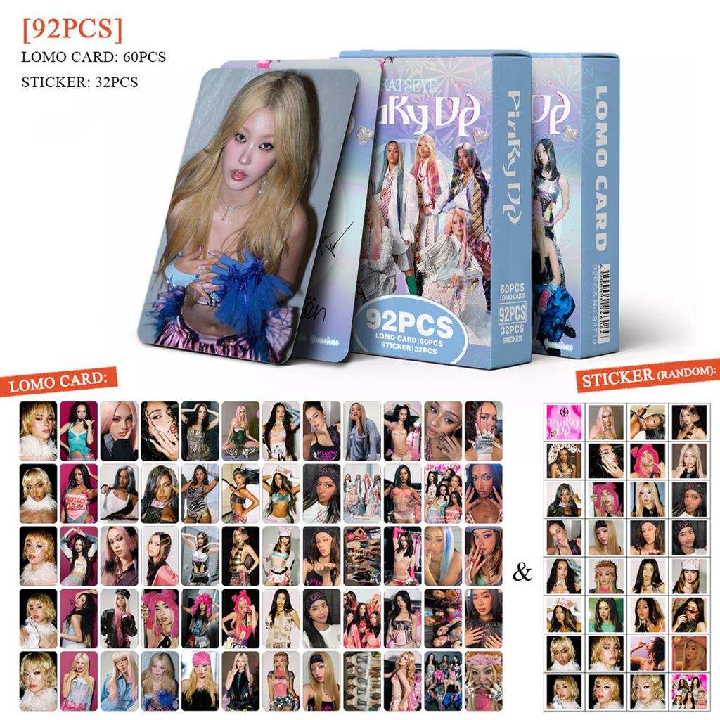 92PCS Girl Group Photo Cards, LOMO Collectible Cards for Fans, Gift Set