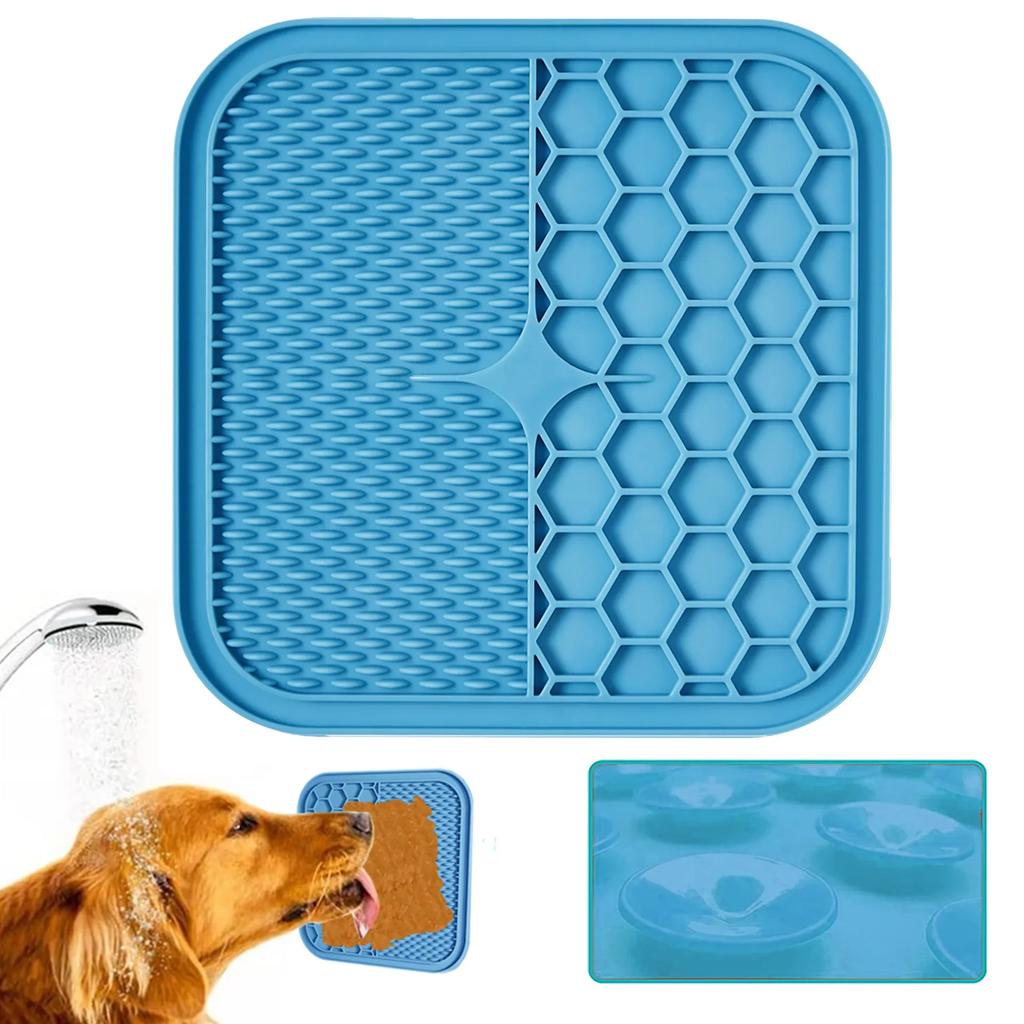 Slow Food Bowls With Suction Cup, Lick Pad, Slow Feeders, Treat Dispensing for Pet Dogs and Cats, Silicone Feeding Food Bowl