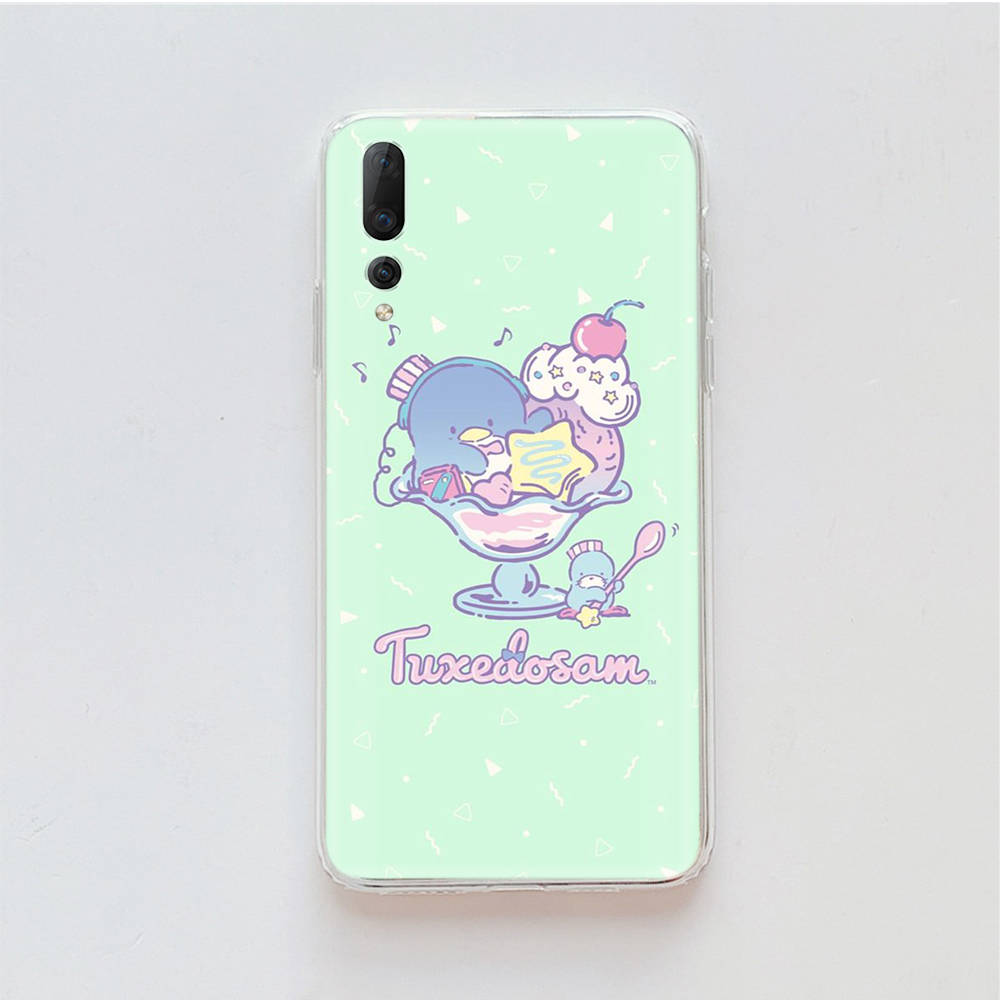 Transparent Case for Samsung A04 A14 A23 M33 M53 Realme 10 9 C35 C55 VIVO X80 Infinix Hot 30 Note 11 Tecno Spark 8P Pro L-11 Cute Tuxedosam