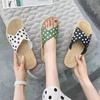 Polka Dot Women's Non-Slip Summer Flip-Flops: 2026 Trendy, Versatile, Wear-Resistant Beach Flats