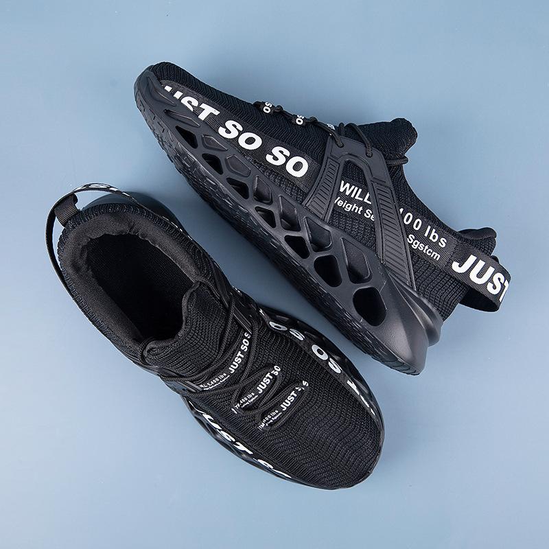 

Большой размер 46 мужская обувь новая пара сетчатых кроссовок дышащая повседневная обувь с плетением из лезвия для бега мужская и женская обувь 36