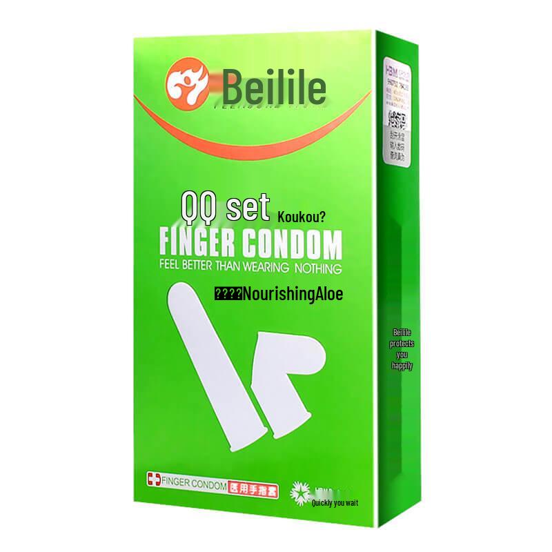 Beilile Ultra-Thin Large Size Lubricated Condoms - Wolf Tooth & Mushroom Design for Family Planning