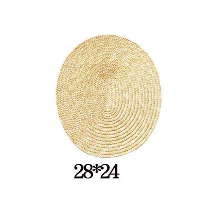 

French Style Lolita Straw Hat Victorian Bonnet Sweet Lace-Up Beach Hat Hair Accessories Handmade Flat Top Hat S