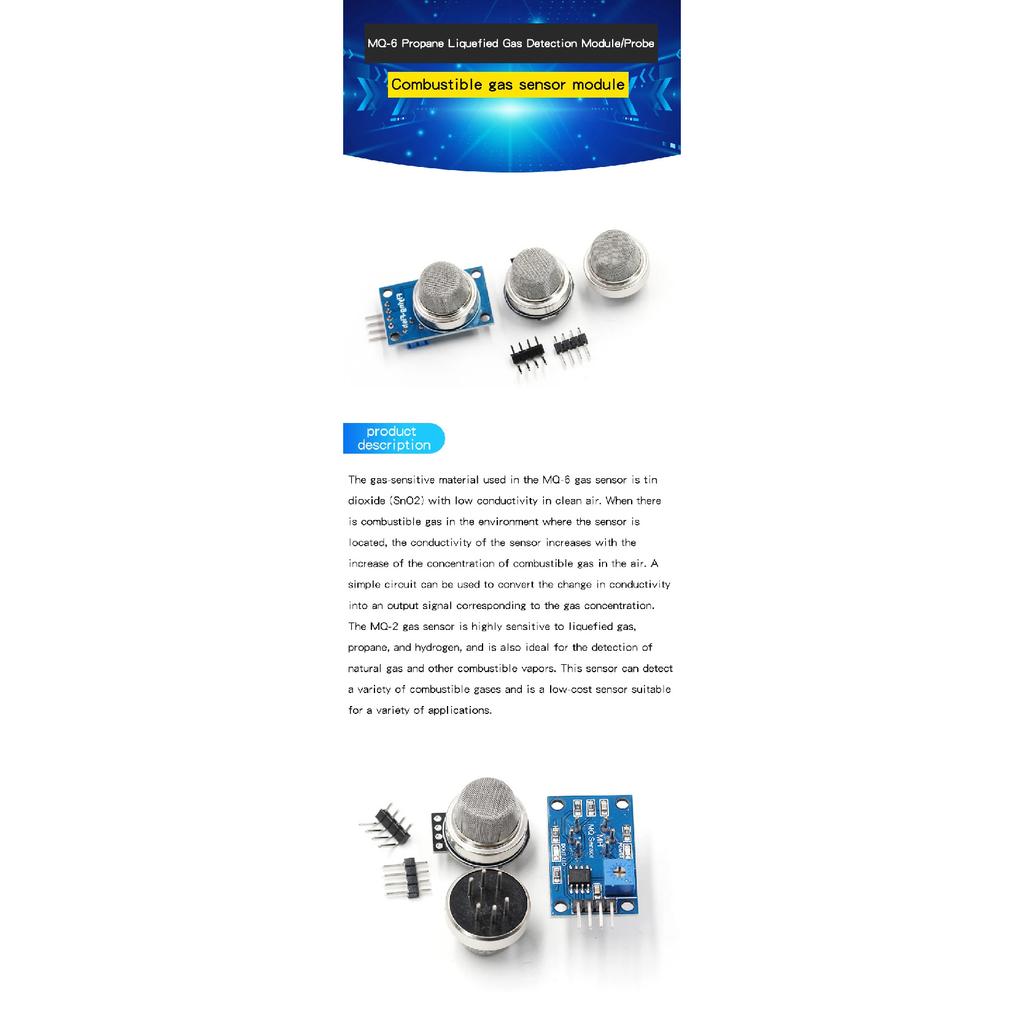 MQ-6 module liquefied propane-butane MQ6 sensor module