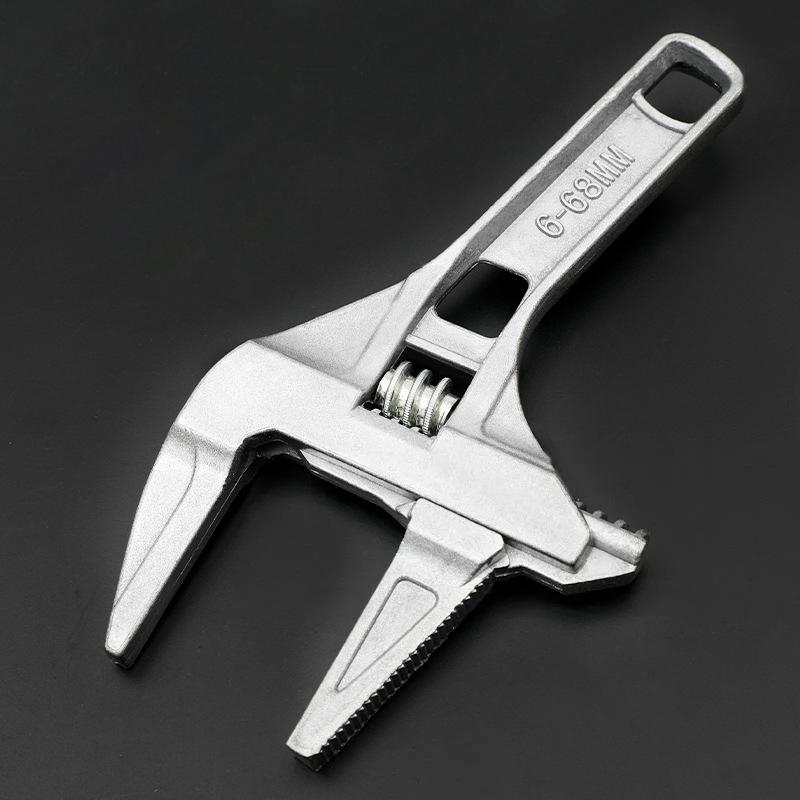 Mini Adjustable Bathroom Adjustable Wrench Strong Clamping Large Open End Multifunctional Spanner Bathroom Repair Tool