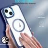 iPhone 15 Tough Case [Magnetic Fusion] Premium Tough Rugged Protective Case Slim Heavy Duty Protection with Clear Back Compatible with MagSafe