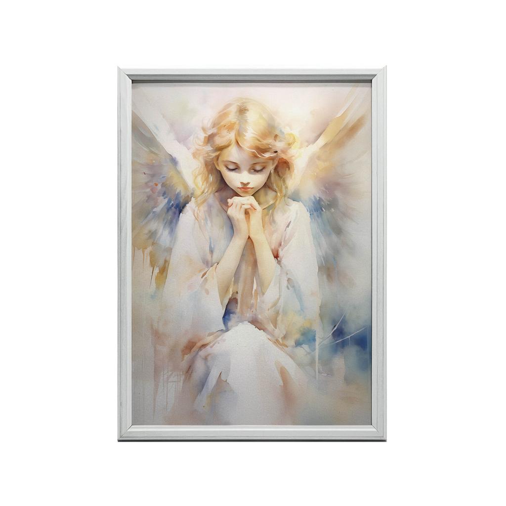 Anioł Modlitwy Anioł Modlitwy, 50X70 Cm, Bez Ramy, Płótno Premium Na Blejtramie