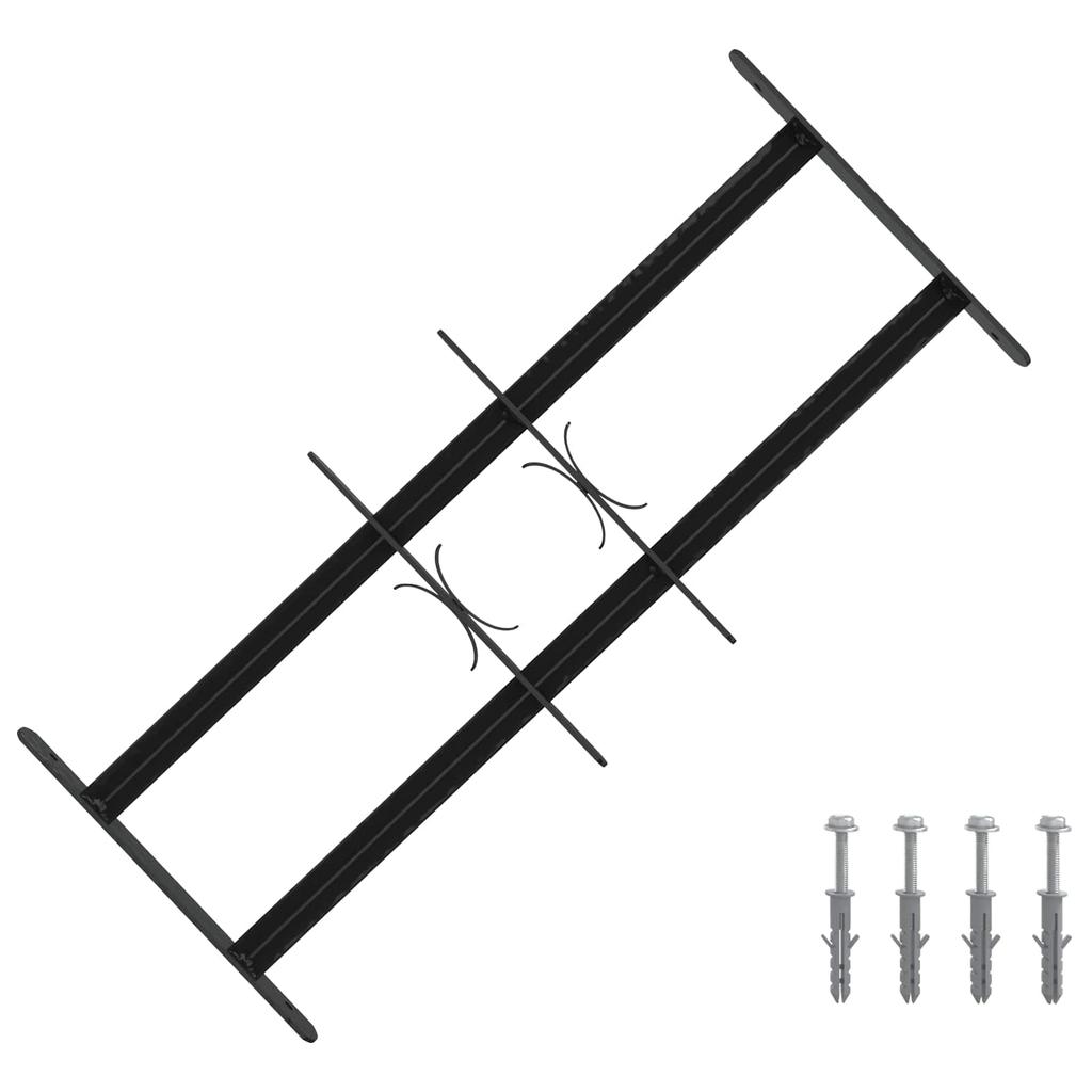 Window Safety Grid with 2 Crossbars 3 pcs 43 74 cm