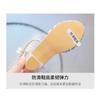 Girls Korean Style Princess Crystal Closed Toe High Heel Dance Sandals