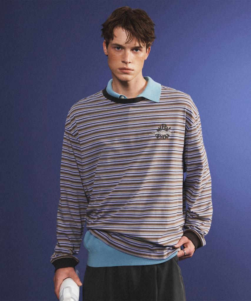 Nyuballanseu Nbndg31723 / Uni Archive Pace Circle Graphic Long Sleeve Tee (Mix)