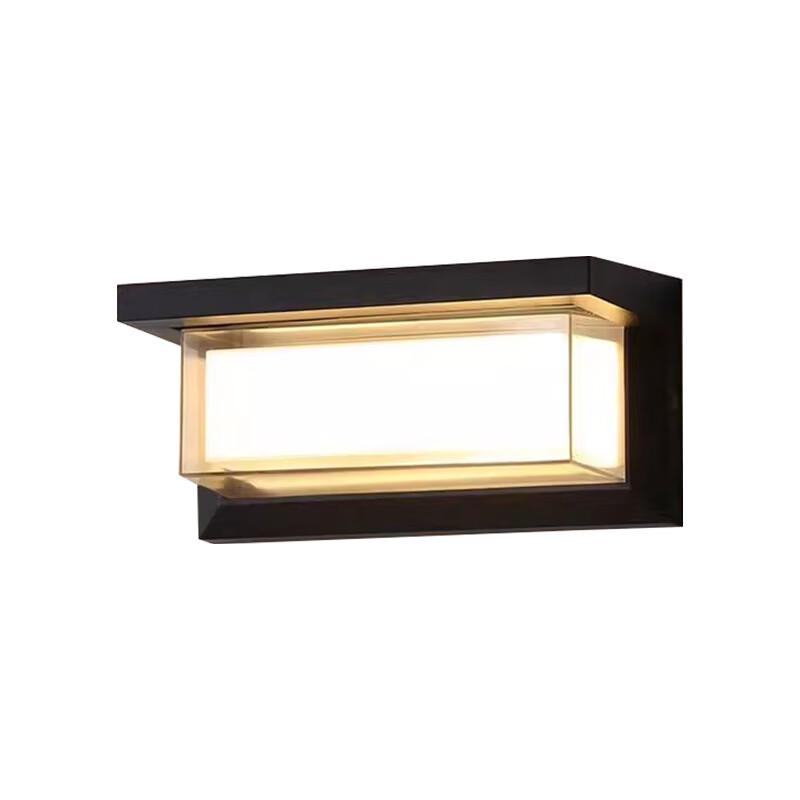 NuFeng LED Outdoor Wall Light with Double-Layer Acrylic Lampshade
