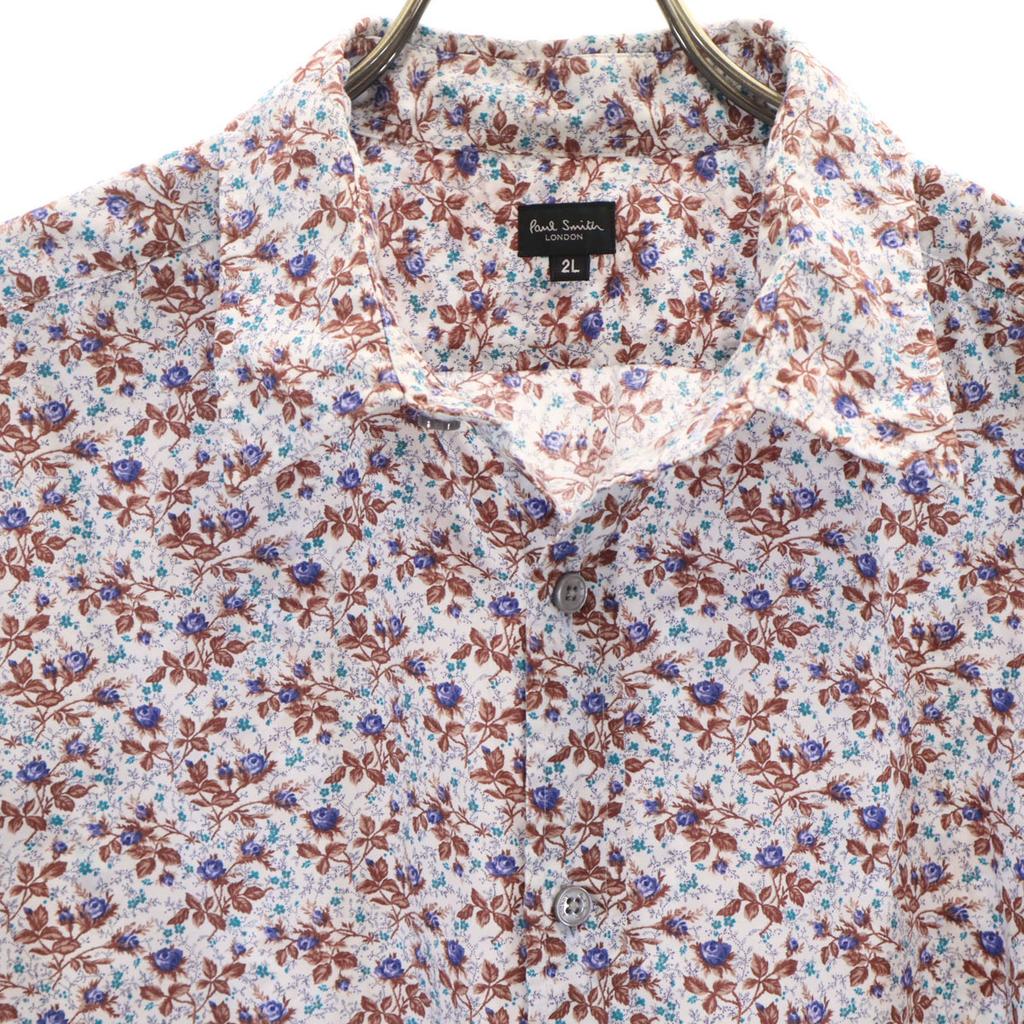 Paul Smith Made In Japan Floral Long Sleeve Shirt 2L Blue Men's Used