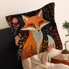 Anime Fox Printed Cushion Cover Inches Farmhouse Decor Home Throw Pillow Covers for Couch Decorations