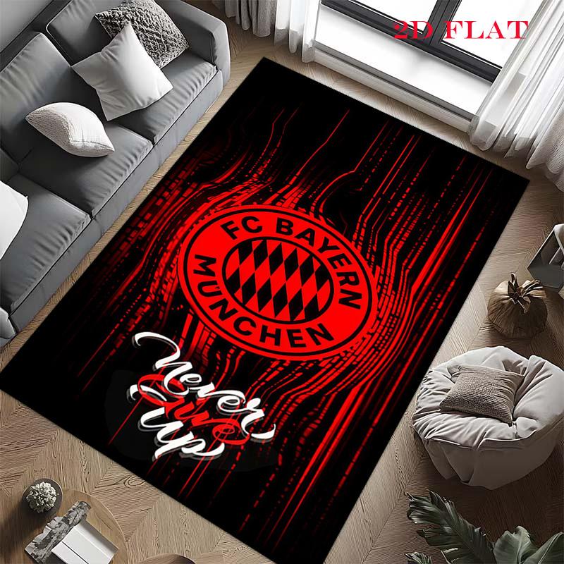 FCB logo Carpet Rug for Living Room Bedroom Home Sofa Decoration,Kids play Nonslip Floor Mat