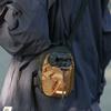 Men's and women's small satchel, functional trendy brand, mobile phone drawstring, small bag, earphone bag, boys' messenger bag, shoulder backpack