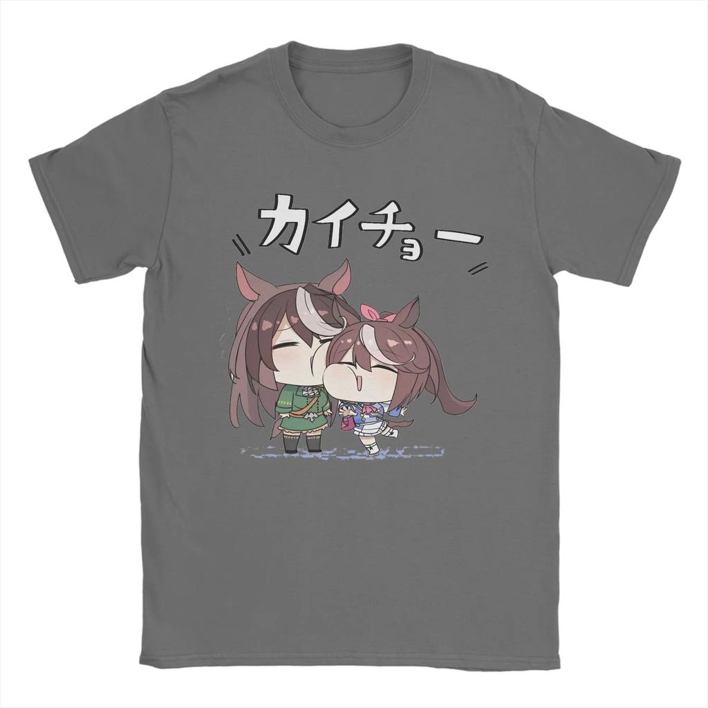 Uma Musume Pretty Derby Season 3 T-Shirts for Men Vintage 100% Cotton Tees Round Neck Short Sleeve T Shirts Gift Idea Clothes